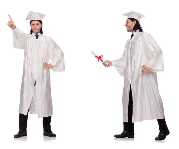 Jovem pronto para a graduação universitária — Fotografia de Stock