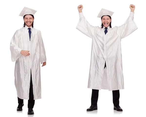 Jovem pronto para a graduação universitária — Fotografia de Stock