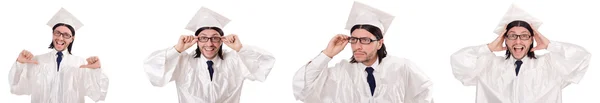 Young man ready for university graduation — Stock Photo, Image