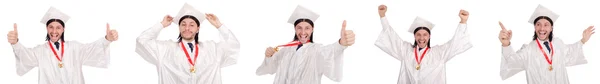 Joven listo para la graduación universitaria — Foto de Stock