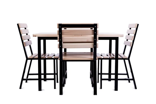 Üzerinde beyaz izole masa mobilya — Stok fotoğraf