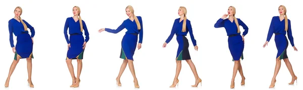 Composite photo of woman in various poses — Stock Photo, Image