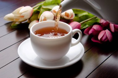 Çay ikram konsepti içinde