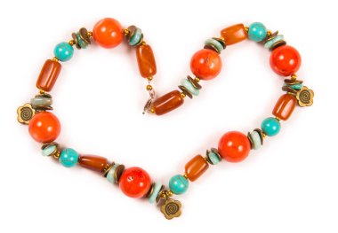 Beyaz arka plan üzerinde izole mücevher bilezik Kolçak