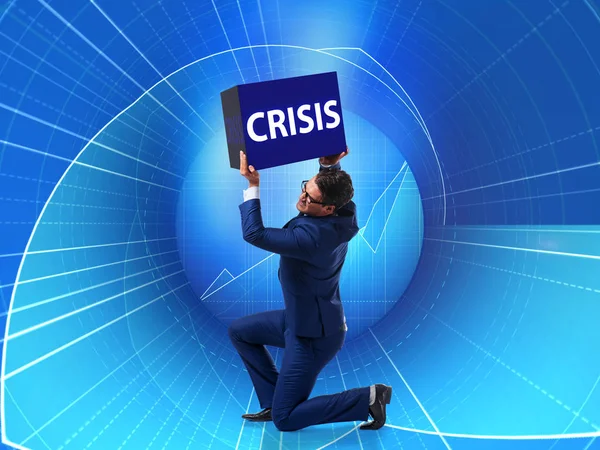 Empresario en crisis concepto de negocio —  Fotos de Stock