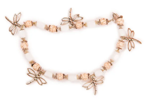 Bracciale gioielli bracciale isolato su sfondo bianco — Foto Stock