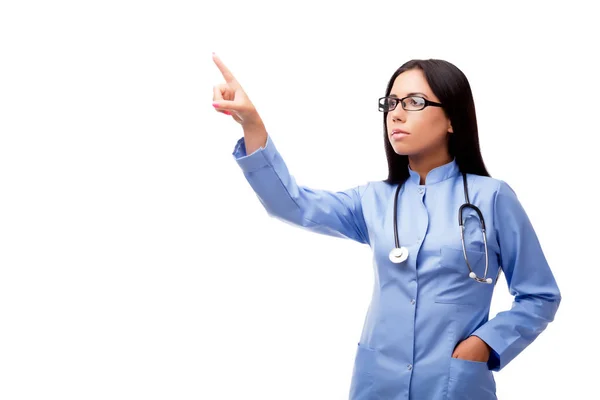 白人に隔離された医療概念の若い女性医師 — ストック写真