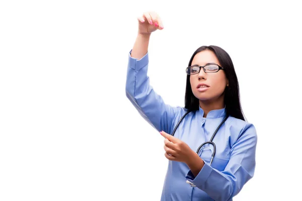 Young female doctor in medical concept isolated on white — Stock Photo, Image