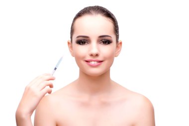 Plastik ameliyat beyaz izole kadın