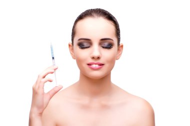 Plastik ameliyat beyaz izole kadın