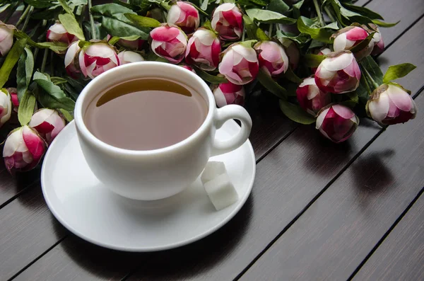 Cup of tea in catering concept — Stock Photo, Image