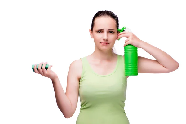 Young housewife in cleaning concept — Stock Photo, Image