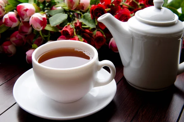 Taza de té en concepto de catering —  Fotos de Stock