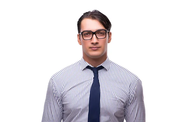 Portret van jonge zakenman geïsoleerd op wit — Stockfoto