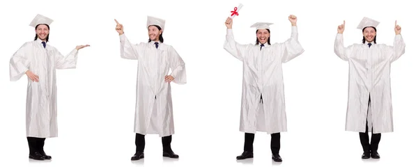 Joven listo para la graduación universitaria — Foto de Stock