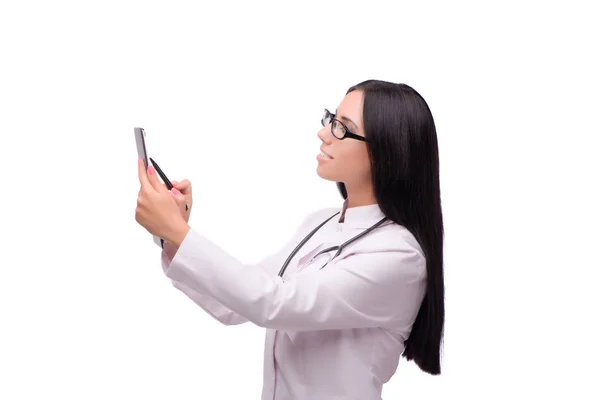 白人に隔離された医療概念の若い女性医師 — ストック写真