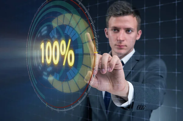 Concept of hundred percent 100 — Stock Photo, Image