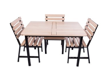 Mutfak mobilya beyaz izole kümesi