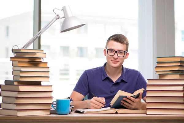 Young student preparing for school exams — Stock Photo, Image