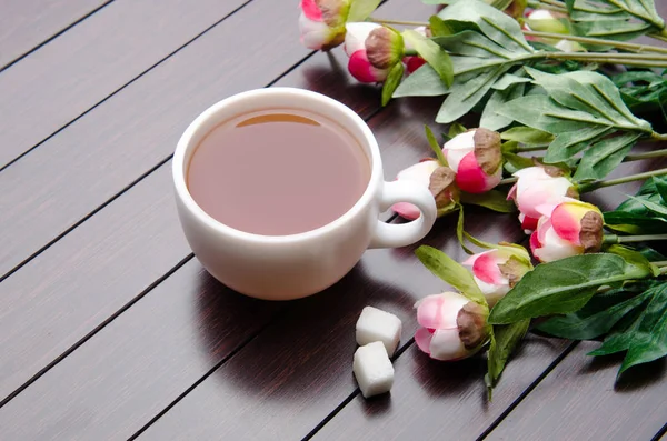 Tazza di tè nel concetto di ristorazione — Foto Stock