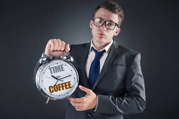 Geschäftsmann im Kaffeepause-Konzept — Stockfoto