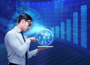 Hisse senedi Alım Satım iş kavramı erkekte