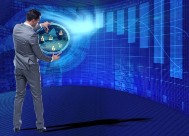 Hisse senedi Alım Satım iş kavramı erkekte