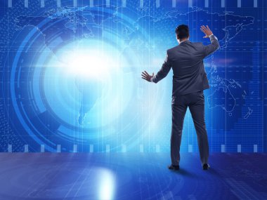 Fütürist hesaplama kavramında iş adamı