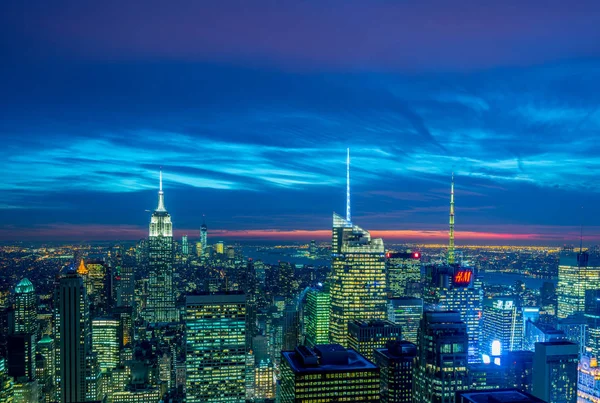 New York - DECEMBER 20, 2013: View of Lower Manhattan on Decembe — Stock Photo, Image