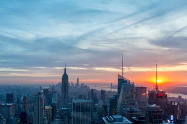 New York - 20 ARALIK 2013: Aşağı Manhattan 'ın Görünümü