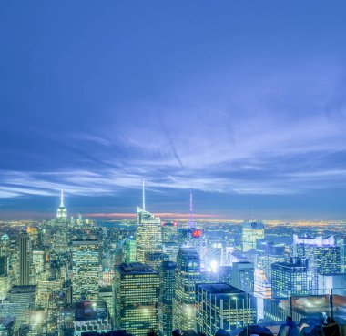 New York - 20 ARALIK 2013: Aşağı Manhattan 'ın Görünümü