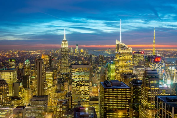 New York - December 20, 2013: View of Lower Manhattan on Decembe — 图库照片