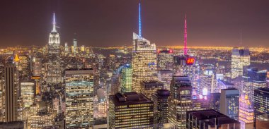 New York - 20 ARALIK 2013: Aşağı Manhattan 'ın Görünümü