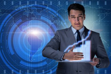 Hisse senedi Alım Satım iş kavramı erkekte