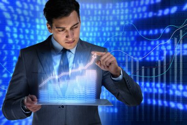 Hisse senedi Alım Satım iş kavramı erkekte