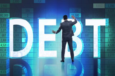 Borç işi kavramında iş adamı