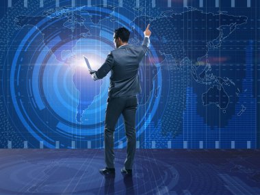 Fütürist hesaplama kavramında iş adamı