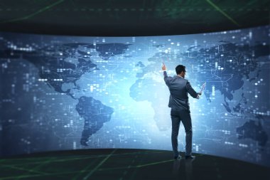 Fütürist hesaplama kavramında iş adamı