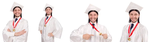 Young man ready for university graduation — Stock Photo, Image