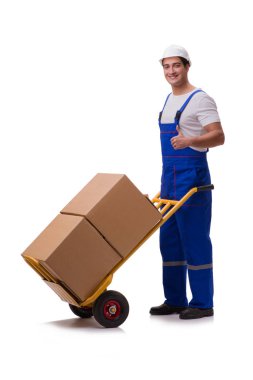 Kutuları beyaza ayrılmış bir adam.