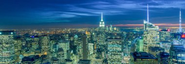 New York - 20 ARALIK 2013: Aşağı Manhattan 'ın Görünümü