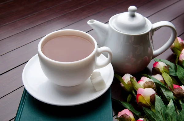 Taza de té en concepto de catering — Foto de Stock