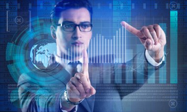 Hisse senedi Alım Satım iş kavramı erkekte