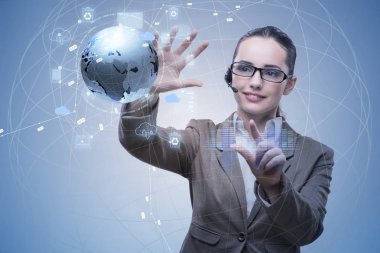 Bulut hesap yapmak teknoloji kolaj kavramında