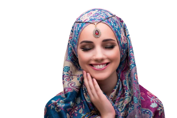 伝統的なイスラム教徒の服の女性 — ストック写真