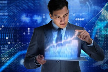 Hisse senedi Alım Satım iş kavramı erkekte