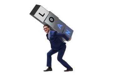 Kredi yükünün altında adam