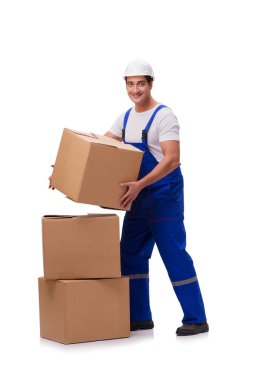 Kutuları beyaza ayrılmış bir adam.