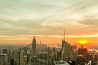 New York - 20 ARALIK 2013: Aşağı Manhattan 'ın Görünümü