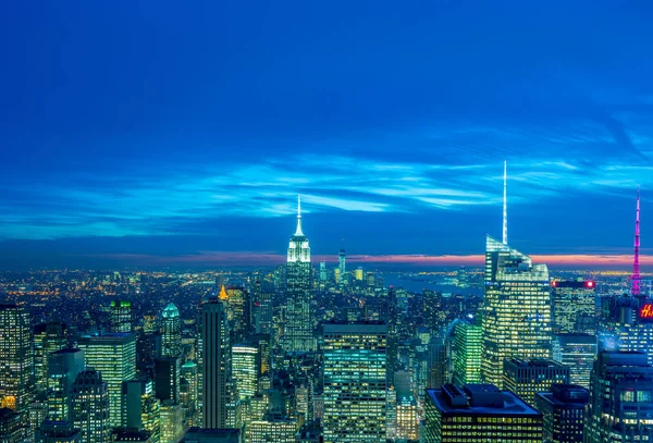 Nueva York - 20 de diciembre de 2013: Vista del Bajo Manhattan en Decembe — Foto de Stock